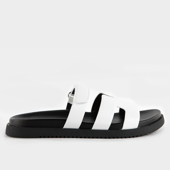 SODA Bianca White Womens Slide Sandals/NIB/7 or 8 - Picture 2 of 16